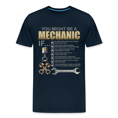 Mechanic Gift, Mechanic Shirt, You Might Be A Mechanic, Diesel Mechanic, Gift For Mechanic, Car Mechanic, Car Guy Shirt, Funny Dad Shirt - deep navy