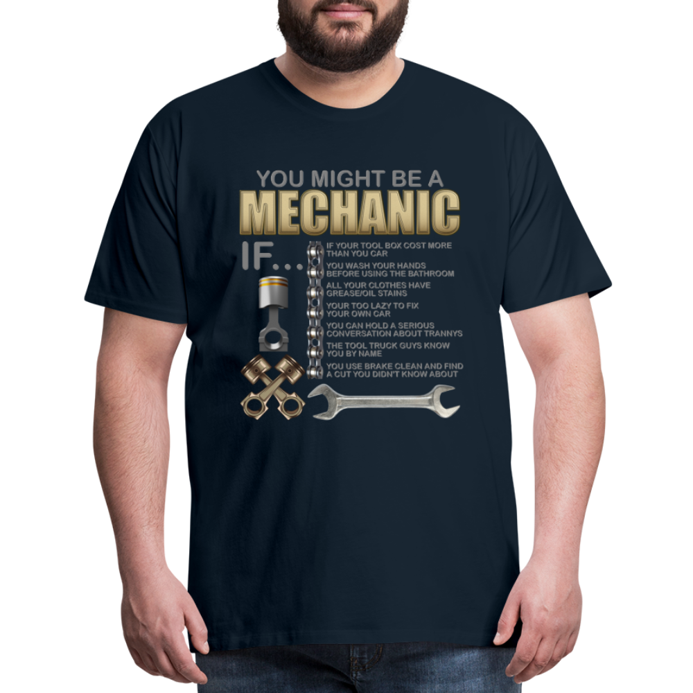Mechanic Gift, Mechanic Shirt, You Might Be A Mechanic, Diesel Mechanic, Gift For Mechanic, Car Mechanic, Car Guy Shirt, Funny Dad Shirt - deep navy