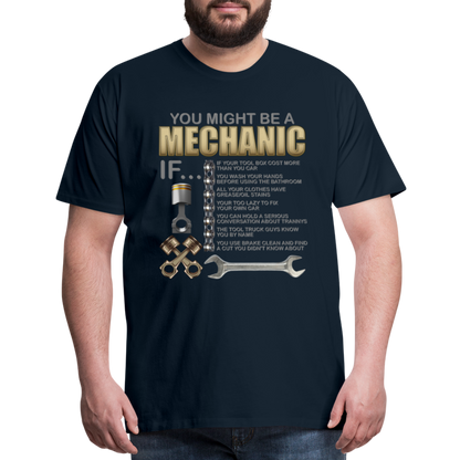 Mechanic Gift, Mechanic Shirt, You Might Be A Mechanic, Diesel Mechanic, Gift For Mechanic, Car Mechanic, Car Guy Shirt, Funny Dad Shirt - deep navy