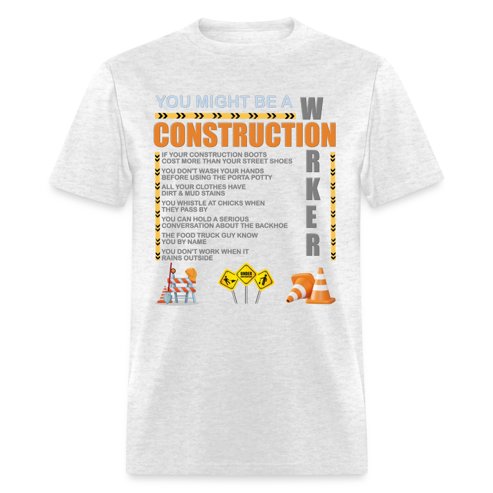 Construction Gift, Construction Crew, Construction Worker, You Might Be A, Construction Party, Construction Manager, Engineering Shirt, Dump Truck Shirt, Construction Theme, Funny Dad Shirt, Fathers Day Shirt - light heather gray