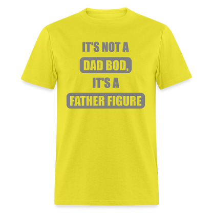 Dad Bod Shirt, Funny Dad Shirt, Father Figure Shirt, Dad Bod, New Dad Shirt, Dad Joke Shirt, Daddy Shirt, Funny Dad Shirts, Best Dad Shirt, New Dad, Funny Gift For Dad - yellow