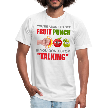 You're About To Get Fruit Punch, Foodie Shirt, Foodie Gifts, Funny Food Shirt, Food Shirt, Gift For Foodie, Fruit Shirt - white