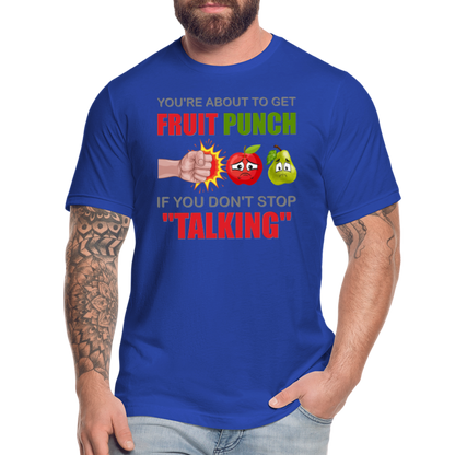 You're About To Get Fruit Punch, Foodie Shirt, Foodie Gifts, Funny Food Shirt, Food Shirt, Gift For Foodie, Fruit Shirt - royal blue
