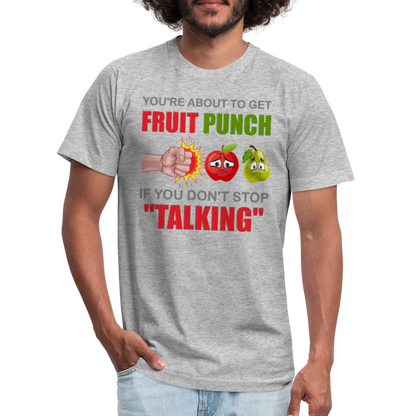 You're About To Get Fruit Punch, Foodie Shirt, Foodie Gifts, Funny Food Shirt, Food Shirt, Gift For Foodie, Fruit Shirt - heather gray