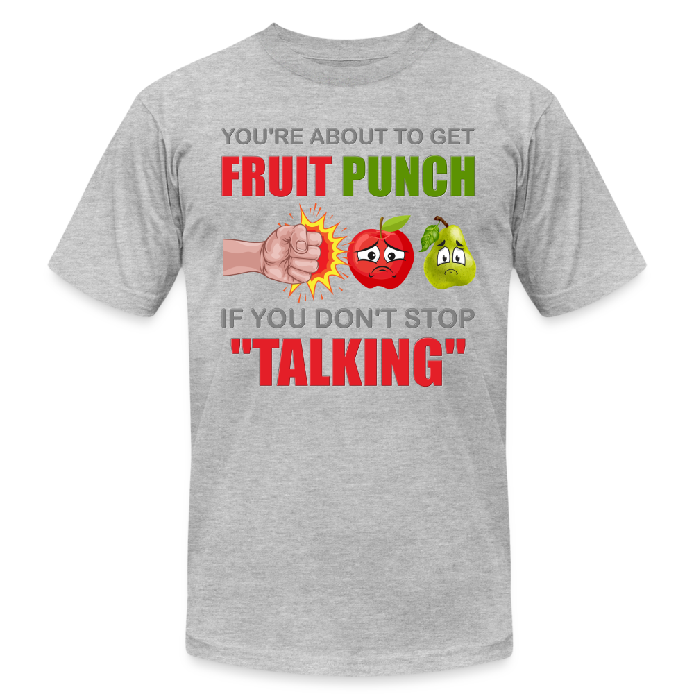 You're About To Get Fruit Punch, Foodie Shirt, Foodie Gifts, Funny Food Shirt, Food Shirt, Gift For Foodie, Fruit Shirt - heather gray