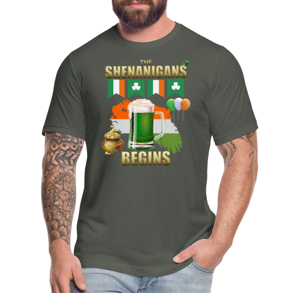 The Shenanigans Begins, St Patrick Day Shirt, Shamrock Shirt, Irish Shirt, Lucky Shirt, St Patricks Shirt, St Patricks Day Tee, St Patricks Day Gifts - asphalt