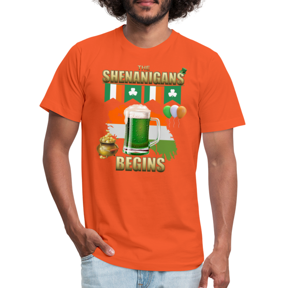 The Shenanigans Begins, St Patrick Day Shirt, Shamrock Shirt, Irish Shirt, Lucky Shirt, St Patricks Shirt, St Patricks Day Tee, St Patricks Day Gifts - orange