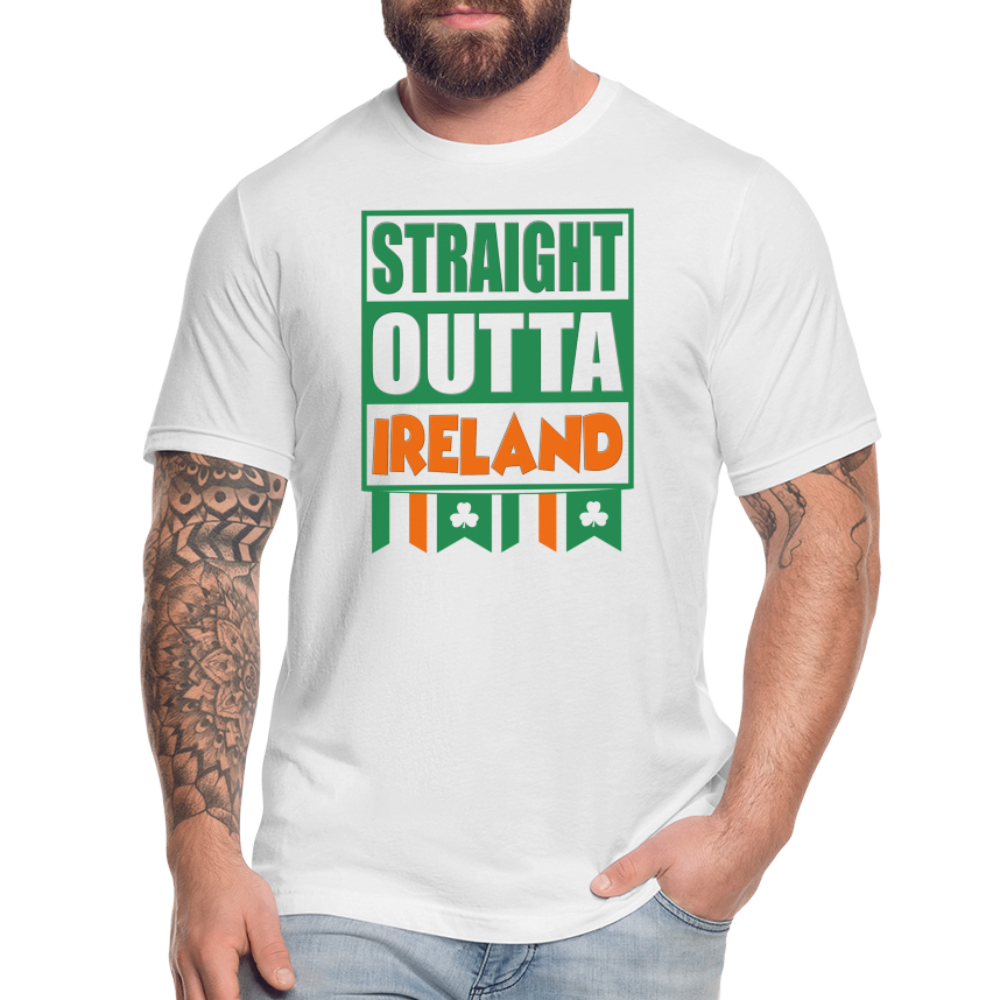 Straight Outta Ireland, St Patrick Day Shirt, Shamrock Shirt, Irish Shirt, Lucky Shirt, St Patricks Shirt, St Patricks Day Tee, St Patricks Day Gifts - white