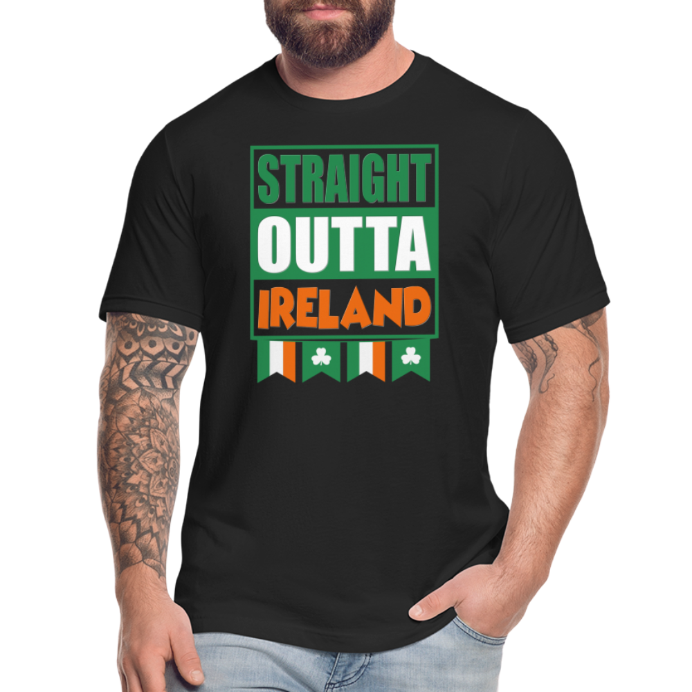 Straight Outta Ireland, St Patrick Day Shirt, Shamrock Shirt, Irish Shirt, Lucky Shirt, St Patricks Shirt, St Patricks Day Tee, St Patricks Day Gifts - black