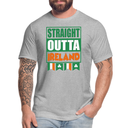 Straight Outta Ireland, St Patrick Day Shirt, Shamrock Shirt, Irish Shirt, Lucky Shirt, St Patricks Shirt, St Patricks Day Tee, St Patricks Day Gifts - heather gray