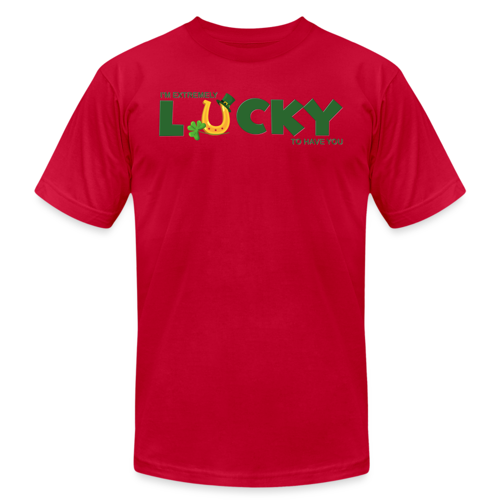 I'm Extremely Lucky To Have You, St Patrick Day Shirt, Shamrock Shirt, Irish Shirt, Lucky Shirt, St Patricks Shirt, St Patricks Day Tee, St Patricks Day Gifts - red