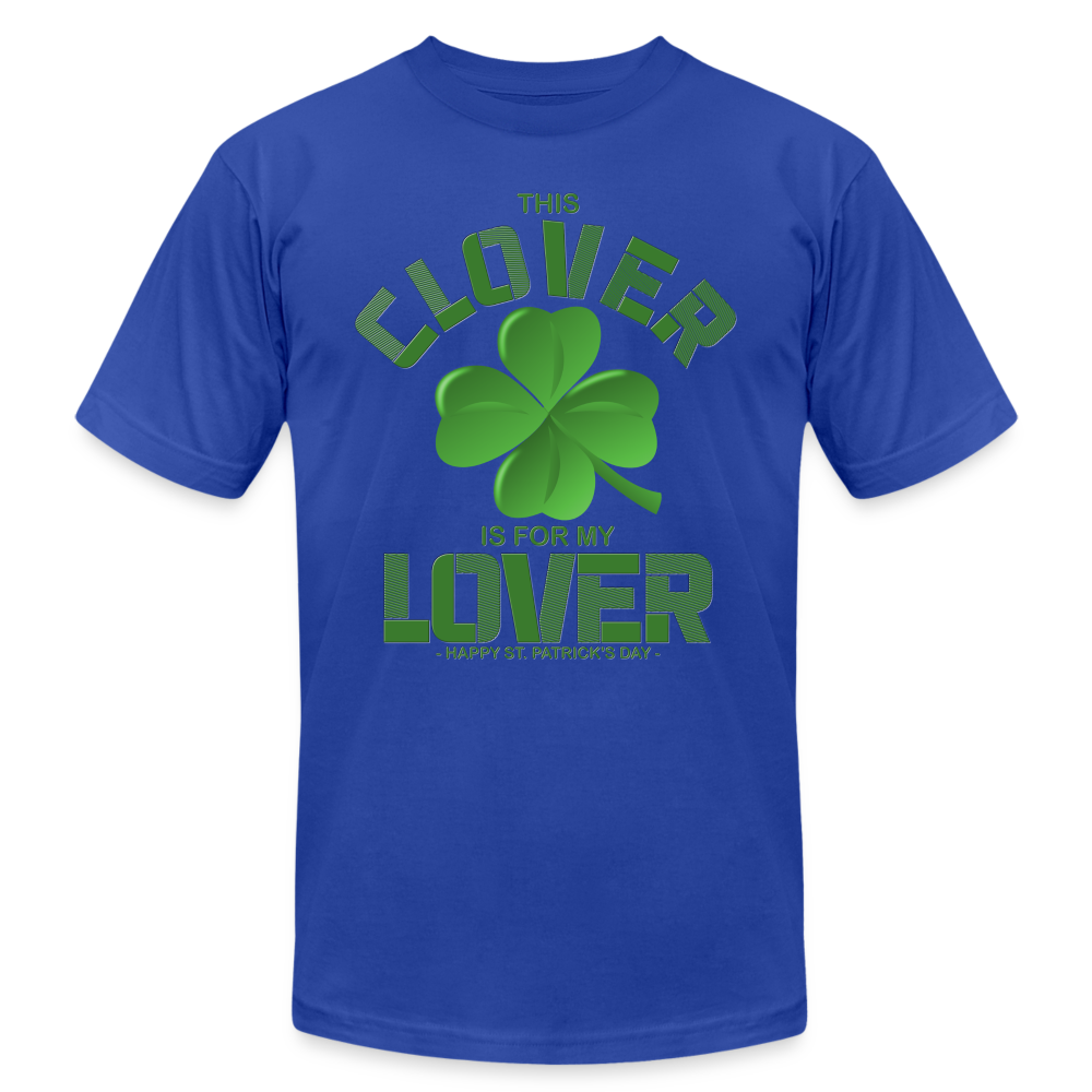 This Clover Is For My Lover, St Patrick Day Shirt, Shamrock Shirt, Irish Shirt, Lucky Shirt, St Patricks Shirt, St Patricks Day Tee, St Patricks Day Gifts - royal blue