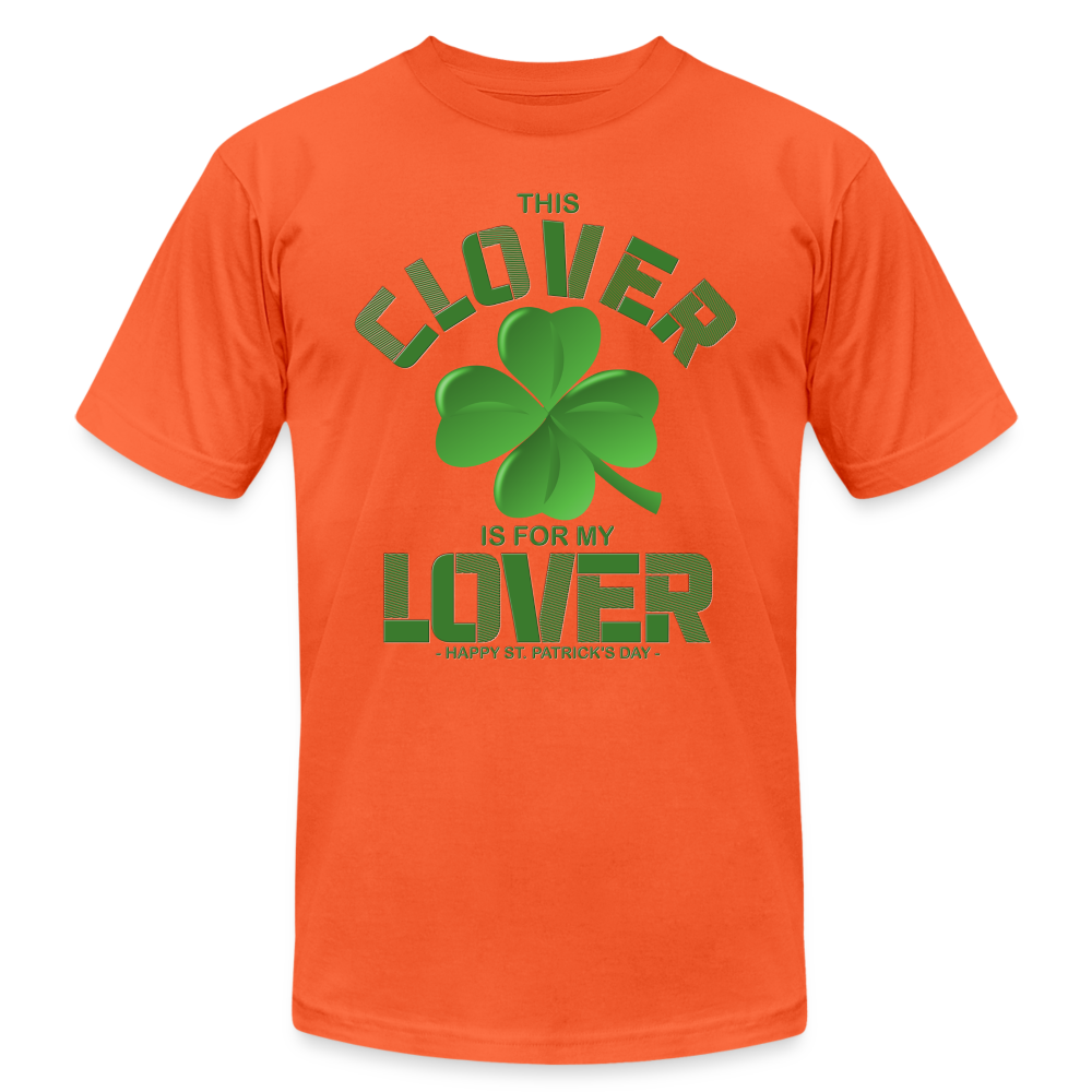 This Clover Is For My Lover, St Patrick Day Shirt, Shamrock Shirt, Irish Shirt, Lucky Shirt, St Patricks Shirt, St Patricks Day Tee, St Patricks Day Gifts - orange