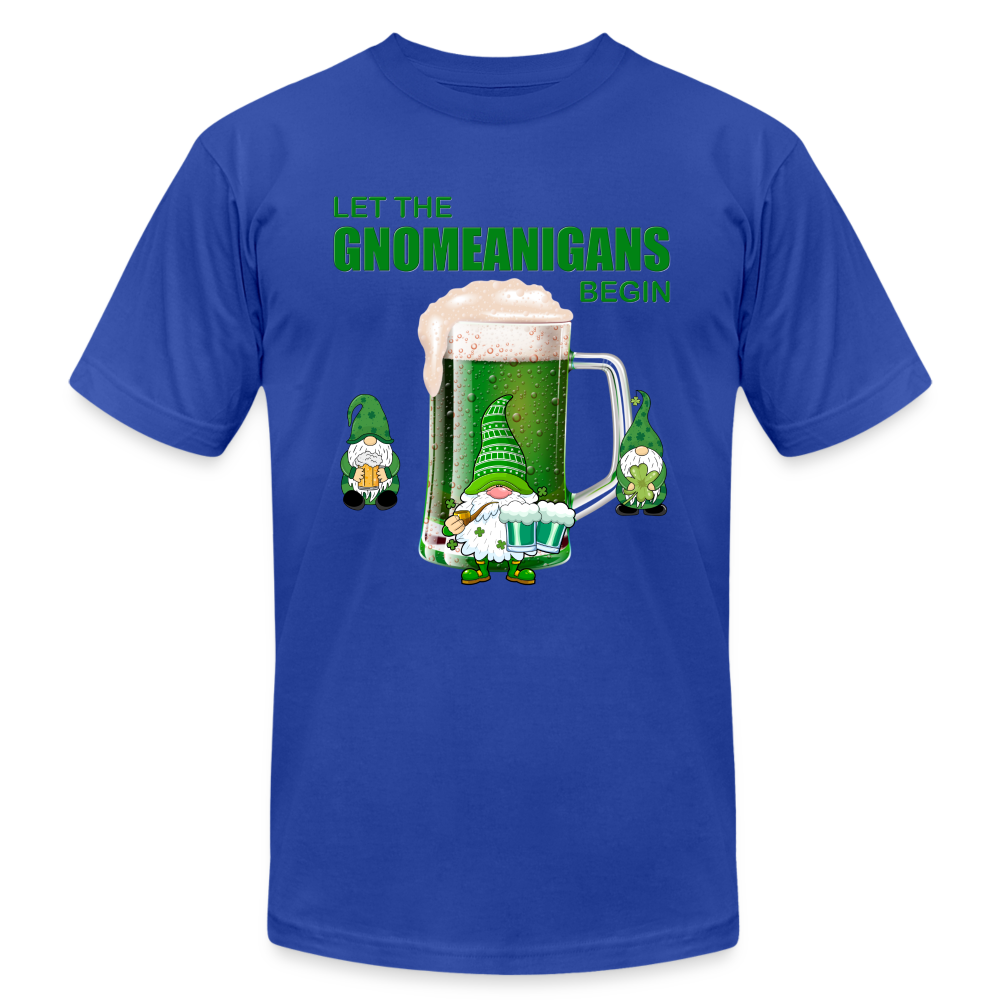 Let The Gnomeanigans Begin, Gnomes Drinking, St Patrick Day Shirt, Shamrock Shirt, Irish Shirt, Lucky Shirt, St Patricks Shirt, St Patricks Day Tee, St Patricks Day Gifts - royal blue