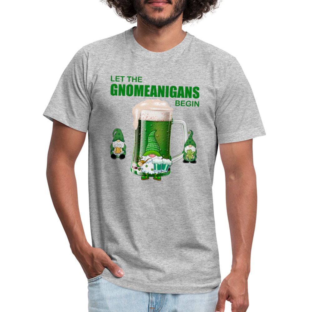 Let The Gnomeanigans Begin, Gnomes Drinking, St Patrick Day Shirt, Shamrock Shirt, Irish Shirt, Lucky Shirt, St Patricks Shirt, St Patricks Day Tee, St Patricks Day Gifts - heather gray