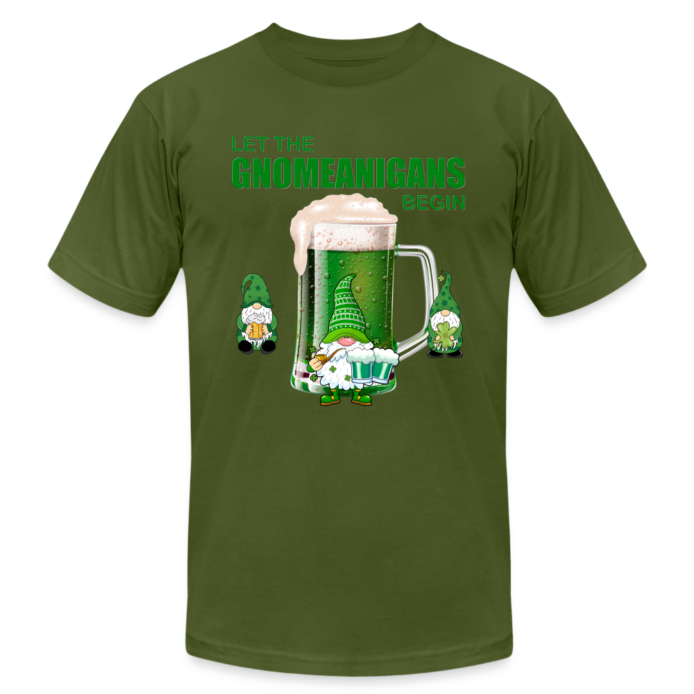 Let The Gnomeanigans Begin, Gnomes Drinking, St Patrick Day Shirt, Shamrock Shirt, Irish Shirt, Lucky Shirt, St Patricks Shirt, St Patricks Day Tee, St Patricks Day Gifts - olive