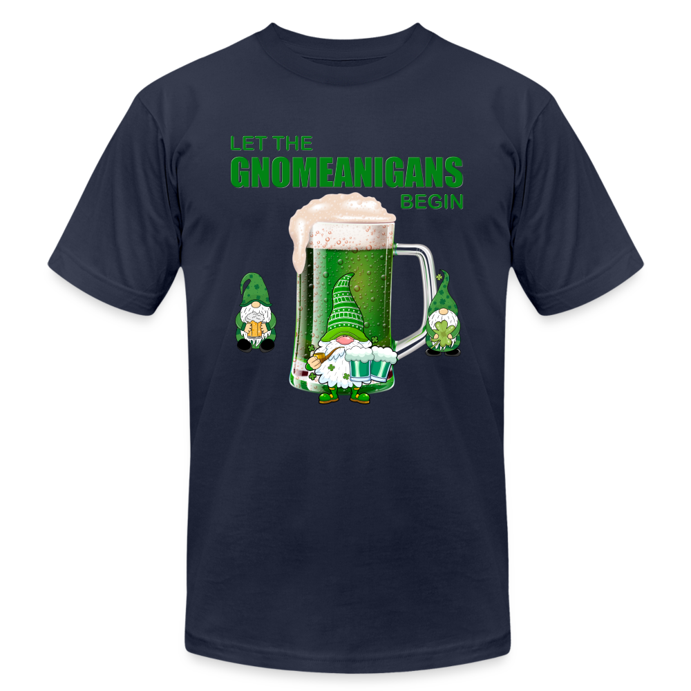Let The Gnomeanigans Begin, Gnomes Drinking, St Patrick Day Shirt, Shamrock Shirt, Irish Shirt, Lucky Shirt, St Patricks Shirt, St Patricks Day Tee, St Patricks Day Gifts - navy