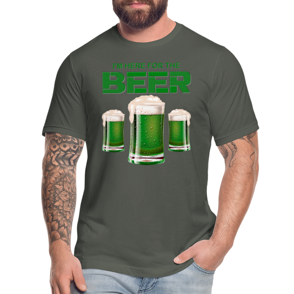 I'm Here For The Beer, Beer Drinking Shirt, Green Beer, St Patrick Day Shirt, Shamrock Shirt, Irish Shirt, Lucky Shirt, St Patricks Shirt, St Patricks Day Tee, St Patricks Day Gifts - asphalt