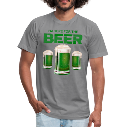 I'm Here For The Beer, Beer Drinking Shirt, Green Beer, St Patrick Day Shirt, Shamrock Shirt, Irish Shirt, Lucky Shirt, St Patricks Shirt, St Patricks Day Tee, St Patricks Day Gifts - slate