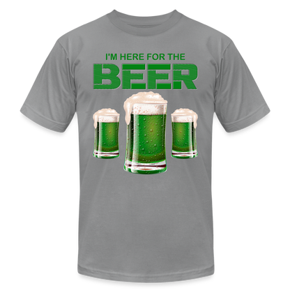 I'm Here For The Beer, Beer Drinking Shirt, Green Beer, St Patrick Day Shirt, Shamrock Shirt, Irish Shirt, Lucky Shirt, St Patricks Shirt, St Patricks Day Tee, St Patricks Day Gifts - slate