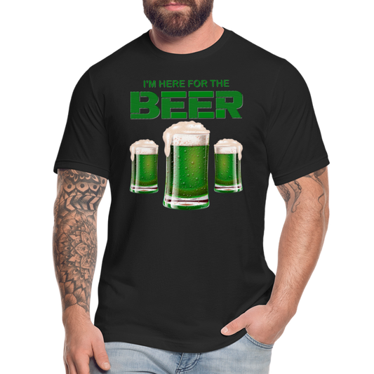 I'm Here For The Beer, Beer Drinking Shirt, Green Beer, St Patrick Day Shirt, Shamrock Shirt, Irish Shirt, Lucky Shirt, St Patricks Shirt, St Patricks Day Tee, St Patricks Day Gifts - black