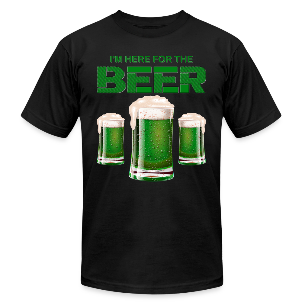I'm Here For The Beer, Beer Drinking Shirt, Green Beer, St Patrick Day Shirt, Shamrock Shirt, Irish Shirt, Lucky Shirt, St Patricks Shirt, St Patricks Day Tee, St Patricks Day Gifts - black