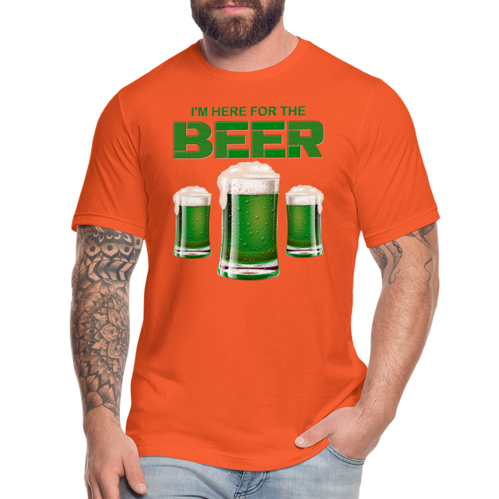 I'm Here For The Beer, Beer Drinking Shirt, Green Beer, St Patrick Day Shirt, Shamrock Shirt, Irish Shirt, Lucky Shirt, St Patricks Shirt, St Patricks Day Tee, St Patricks Day Gifts - orange