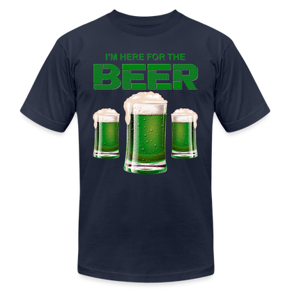 I'm Here For The Beer, Beer Drinking Shirt, Green Beer, St Patrick Day Shirt, Shamrock Shirt, Irish Shirt, Lucky Shirt, St Patricks Shirt, St Patricks Day Tee, St Patricks Day Gifts - navy