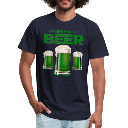 I'm Here For The Beer, Beer Drinking Shirt, Green Beer, St Patrick Day Shirt, Shamrock Shirt, Irish Shirt, Lucky Shirt, St Patricks Shirt, St Patricks Day Tee, St Patricks Day Gifts - navy