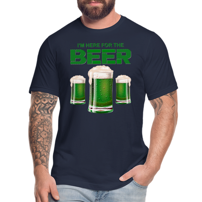 I'm Here For The Beer, Beer Drinking Shirt, Green Beer, St Patrick Day Shirt, Shamrock Shirt, Irish Shirt, Lucky Shirt, St Patricks Shirt, St Patricks Day Tee, St Patricks Day Gifts - navy