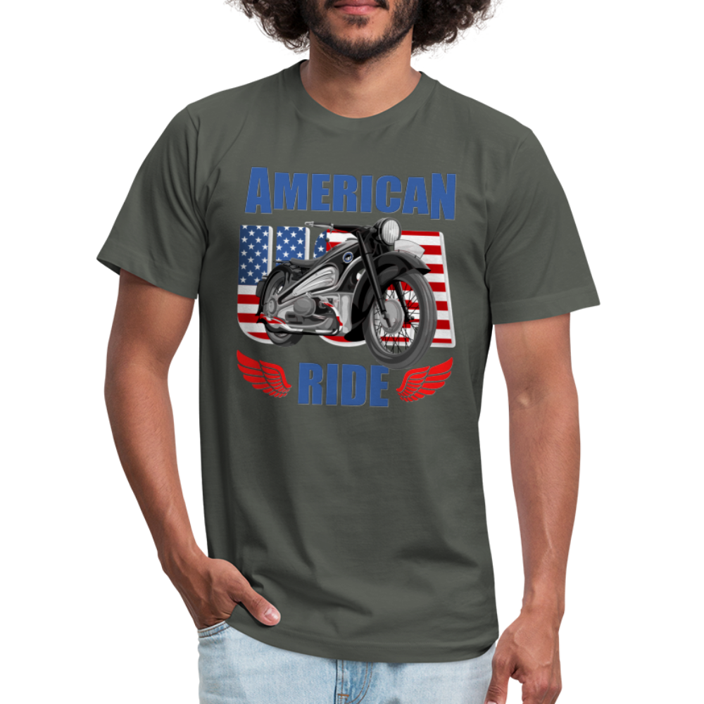 American Ride Shirt, Motorcycle Shirt, Biker Shirt, Motorcycle Gift, Motorcycle Tshirt, Motorcycle Shirts, Motorcycle T Shirt, Biker Shirts - asphalt