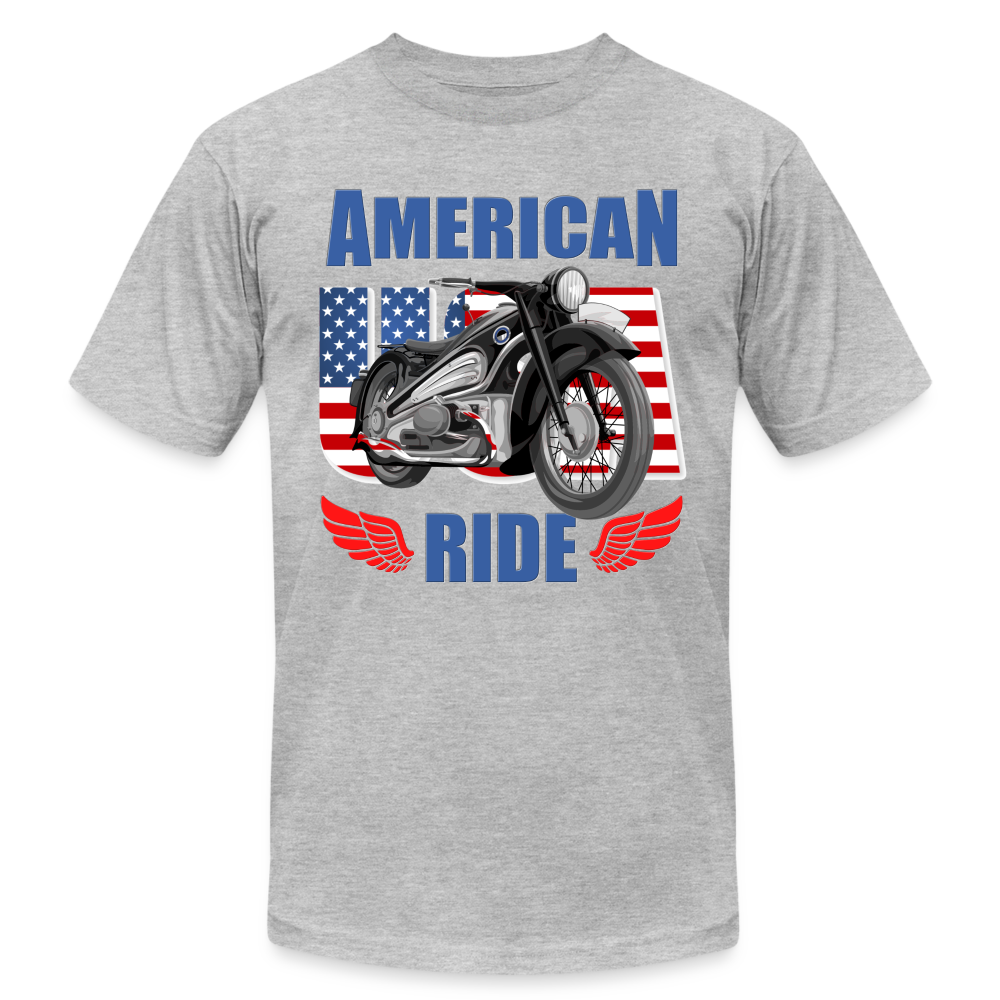 American Ride Shirt, Motorcycle Shirt, Biker Shirt, Motorcycle Gift, Motorcycle Tshirt, Motorcycle Shirts, Motorcycle T Shirt, Biker Shirts - heather gray