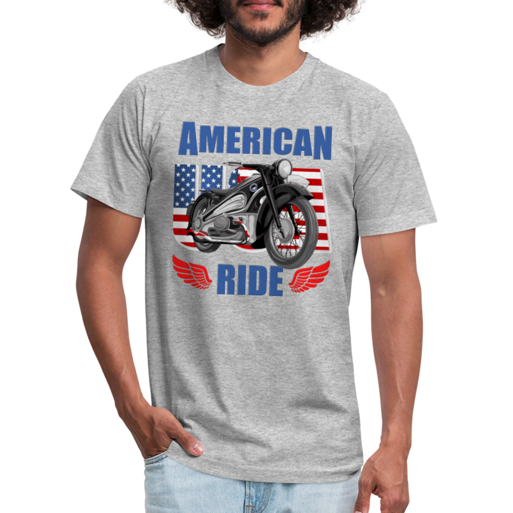 American Ride Shirt, Motorcycle Shirt, Biker Shirt, Motorcycle Gift, Motorcycle Tshirt, Motorcycle Shirts, Motorcycle T Shirt, Biker Shirts - heather gray
