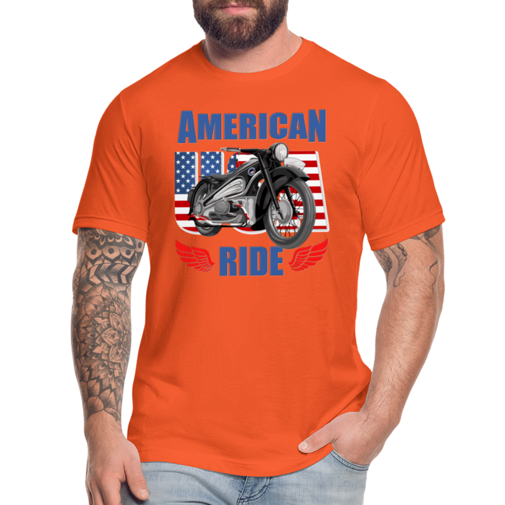 American Ride Shirt, Motorcycle Shirt, Biker Shirt, Motorcycle Gift, Motorcycle Tshirt, Motorcycle Shirts, Motorcycle T Shirt, Biker Shirts - orange