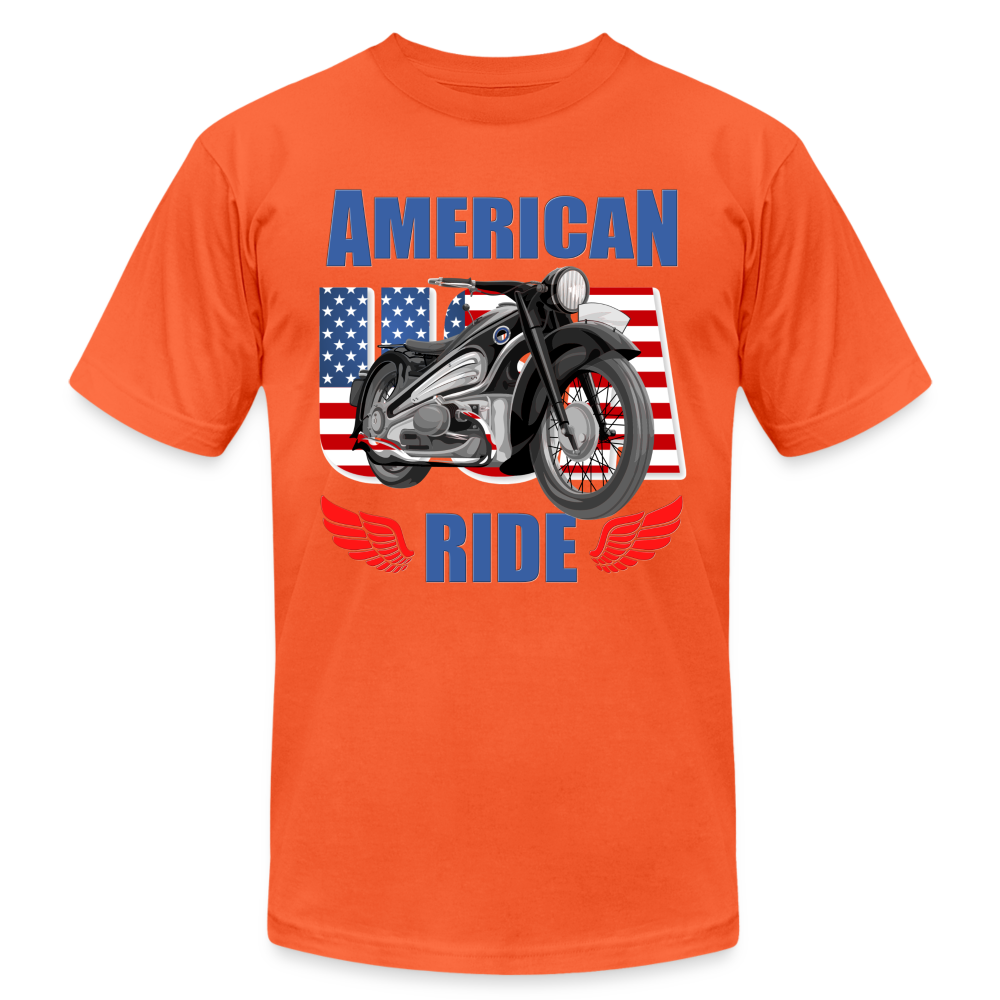 American Ride Shirt, Motorcycle Shirt, Biker Shirt, Motorcycle Gift, Motorcycle Tshirt, Motorcycle Shirts, Motorcycle T Shirt, Biker Shirts - orange