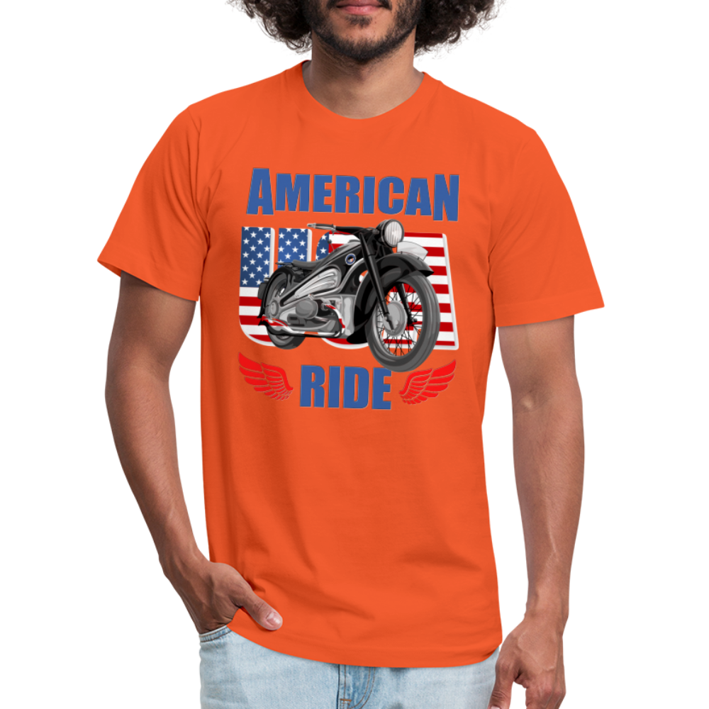 American Ride Shirt, Motorcycle Shirt, Biker Shirt, Motorcycle Gift, Motorcycle Tshirt, Motorcycle Shirts, Motorcycle T Shirt, Biker Shirts - orange
