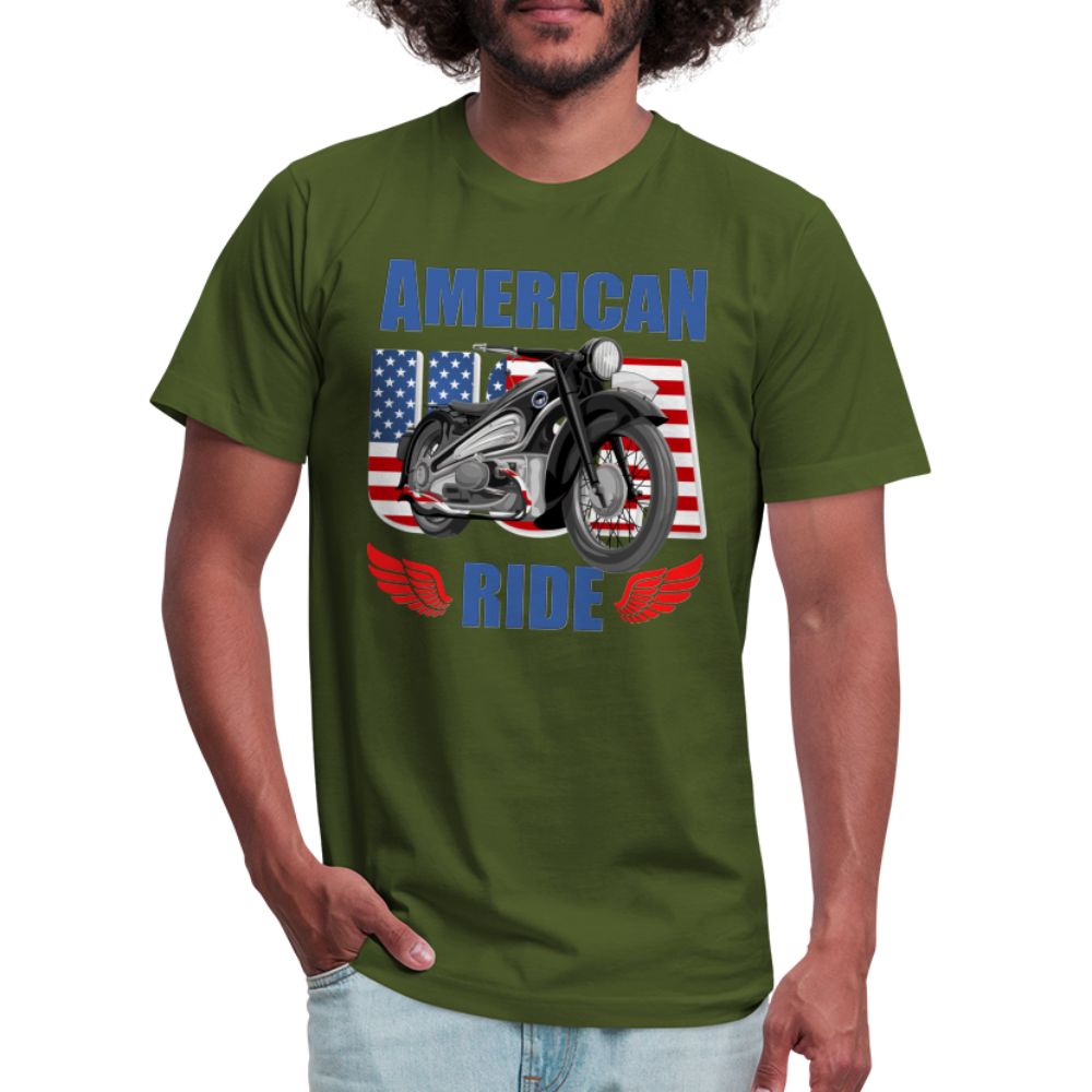 American Ride Shirt, Motorcycle Shirt, Biker Shirt, Motorcycle Gift, Motorcycle Tshirt, Motorcycle Shirts, Motorcycle T Shirt, Biker Shirts - olive