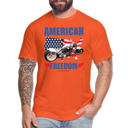 American Freedom Shirt, Motorcycle Shirt, Biker Shirt, Motorcycle Gift, Motorcycle Tshirt, Motorcycle Shirts, Motorcycle T Shirt, Biker Shirt - orange