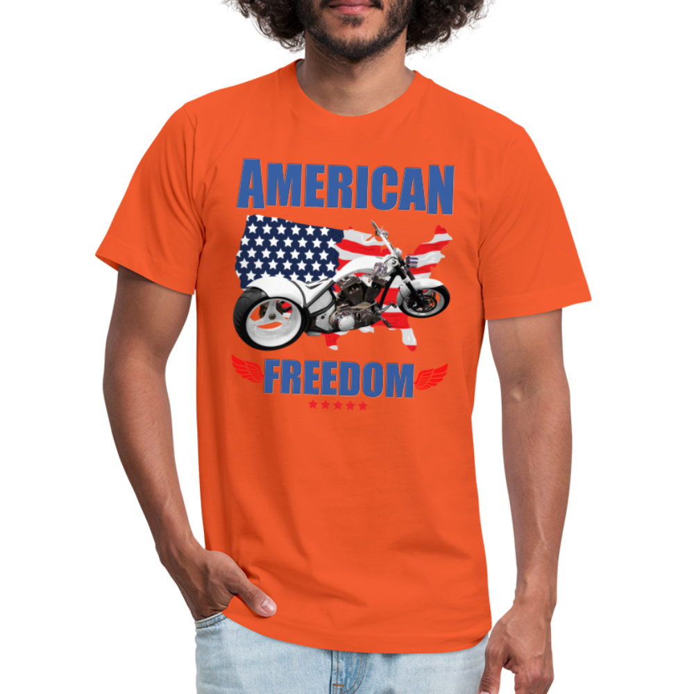 American Freedom Shirt, Motorcycle Shirt, Biker Shirt, Motorcycle Gift, Motorcycle Tshirt, Motorcycle Shirts, Motorcycle T Shirt, Biker Shirt - orange