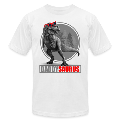 Daddy Saurus Shirt, Daddy Shirt, Fathers Day Shirt, New Dad Shirt, Funny Dad Shirt, Gift For Father, Best Dad Shirt, Dada Shirt, Papa Shirt - white