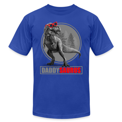 Daddy Saurus Shirt, Daddy Shirt, Fathers Day Shirt, New Dad Shirt, Funny Dad Shirt, Gift For Father, Best Dad Shirt, Dada Shirt, Papa Shirt - royal blue