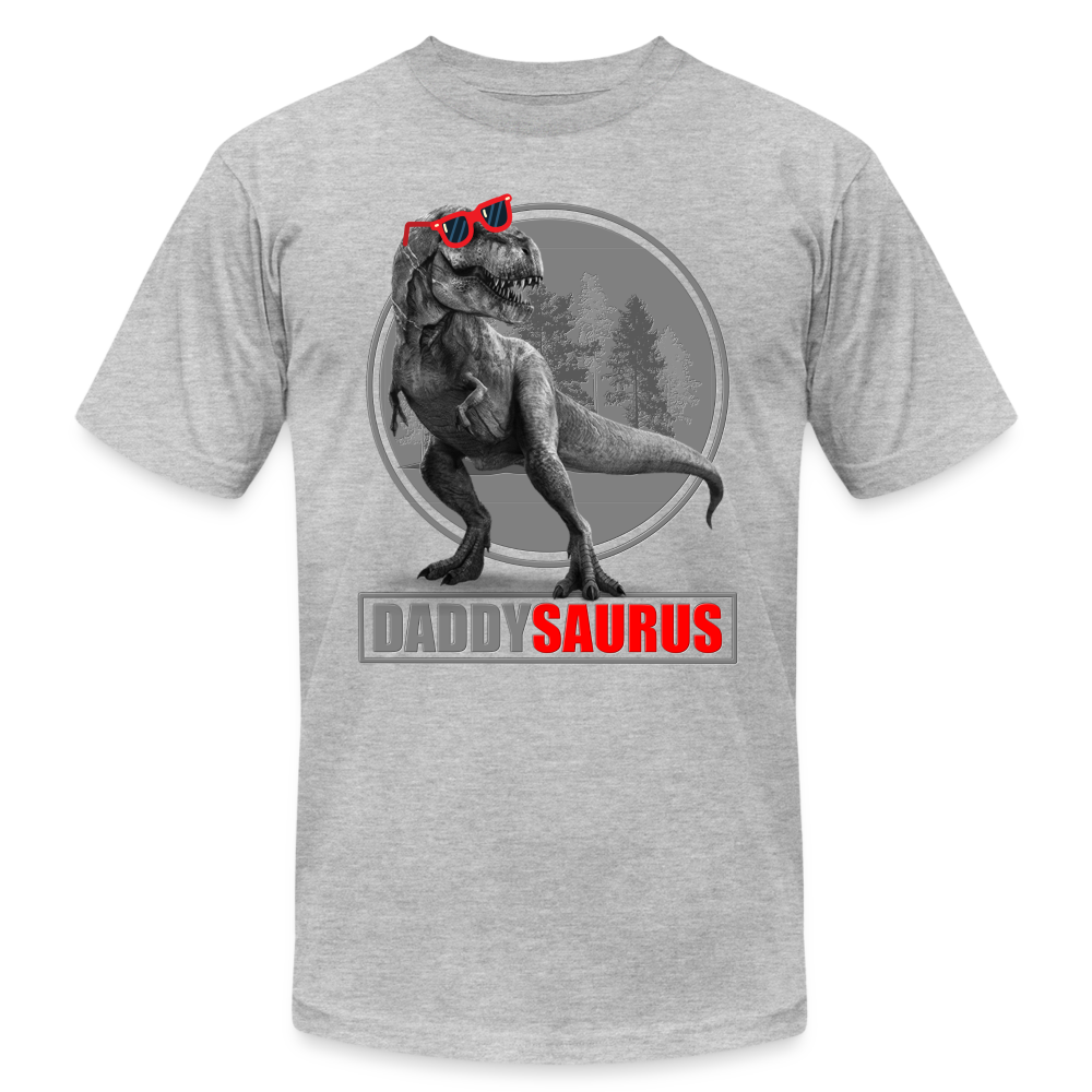 Daddy Saurus Shirt, Daddy Shirt, Fathers Day Shirt, New Dad Shirt, Funny Dad Shirt, Gift For Father, Best Dad Shirt, Dada Shirt, Papa Shirt - heather gray