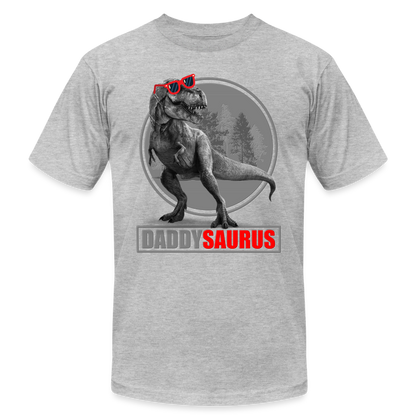 Daddy Saurus Shirt, Daddy Shirt, Fathers Day Shirt, New Dad Shirt, Funny Dad Shirt, Gift For Father, Best Dad Shirt, Dada Shirt, Papa Shirt - heather gray