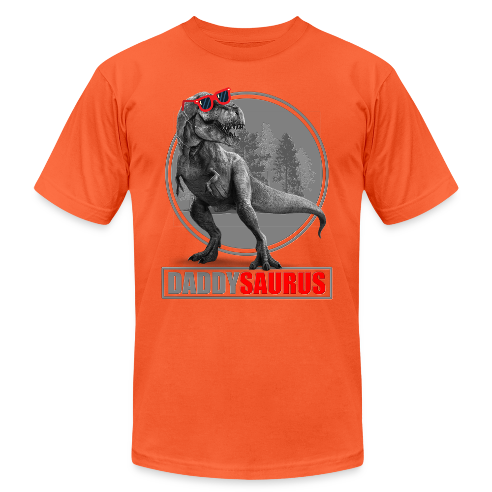 Daddy Saurus Shirt, Daddy Shirt, Fathers Day Shirt, New Dad Shirt, Funny Dad Shirt, Gift For Father, Best Dad Shirt, Dada Shirt, Papa Shirt - orange