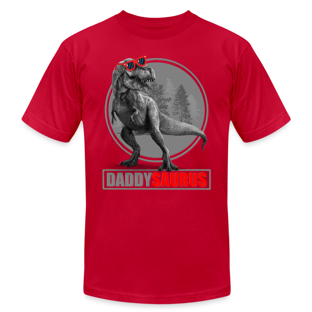 Daddy Saurus Shirt, Daddy Shirt, Fathers Day Shirt, New Dad Shirt, Funny Dad Shirt, Gift For Father, Best Dad Shirt, Dada Shirt, Papa Shirt - red