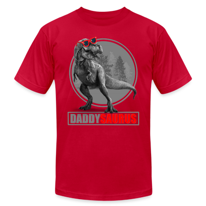 Daddy Saurus Shirt, Daddy Shirt, Fathers Day Shirt, New Dad Shirt, Funny Dad Shirt, Gift For Father, Best Dad Shirt, Dada Shirt, Papa Shirt - red