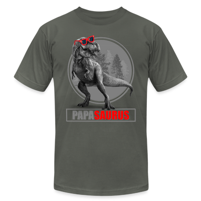 Papa Saurus Shirt, Daddy Shirt, Fathers Day Shirt, New Dad Shirt, Funny Dad Shirt, Gift For Father, Best Dad Shirt, Dada Shirt, Papa Shirt - asphalt