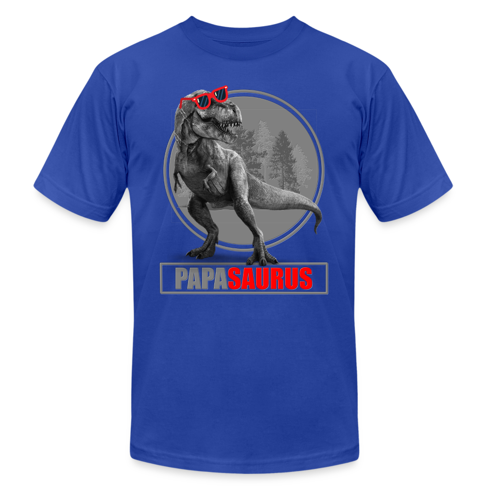 Papa Saurus Shirt, Daddy Shirt, Fathers Day Shirt, New Dad Shirt, Funny Dad Shirt, Gift For Father, Best Dad Shirt, Dada Shirt, Papa Shirt - royal blue