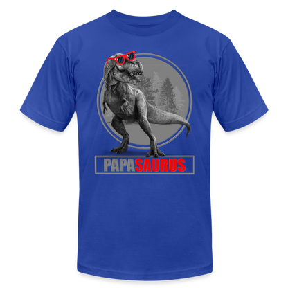 Papa Saurus Shirt, Daddy Shirt, Fathers Day Shirt, New Dad Shirt, Funny Dad Shirt, Gift For Father, Best Dad Shirt, Dada Shirt, Papa Shirt - royal blue