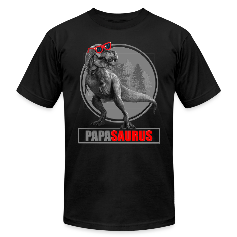 Papa Saurus Shirt, Daddy Shirt, Fathers Day Shirt, New Dad Shirt, Funny Dad Shirt, Gift For Father, Best Dad Shirt, Dada Shirt, Papa Shirt - black